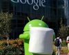 Patung Android Marshmallow di Depan Kantor Google